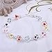 NYKKOLA Hot Fashion Beautiful Colorful Mosaic Crystal 925 Silver Bracelet