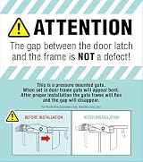 Regalo Easy Step Walk Thru Baby Safety Gate with Extension Kit Black view 12