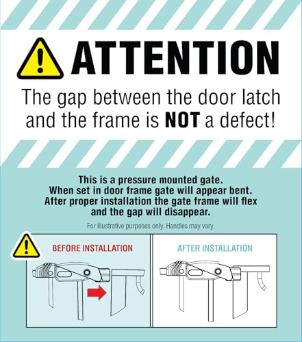 Regalo Safety Easy Step Baby Gate for Doorways & Bottom of Stairs, Fits Openings 29-37.6" (Extension Included) Pressure Mounted for Babies, Toddlers & Pets, Black