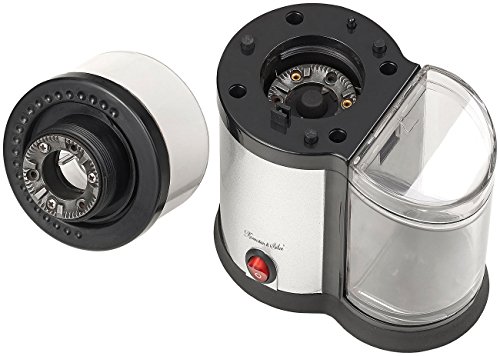 Rosenstein & Söhne Kaffemühlen: Elektrische Kaffeemühle, Edelstahl-Scheibenmahlwerk und -Blende, 150 W (Kaffee-Mahlwerk) – Bild 8