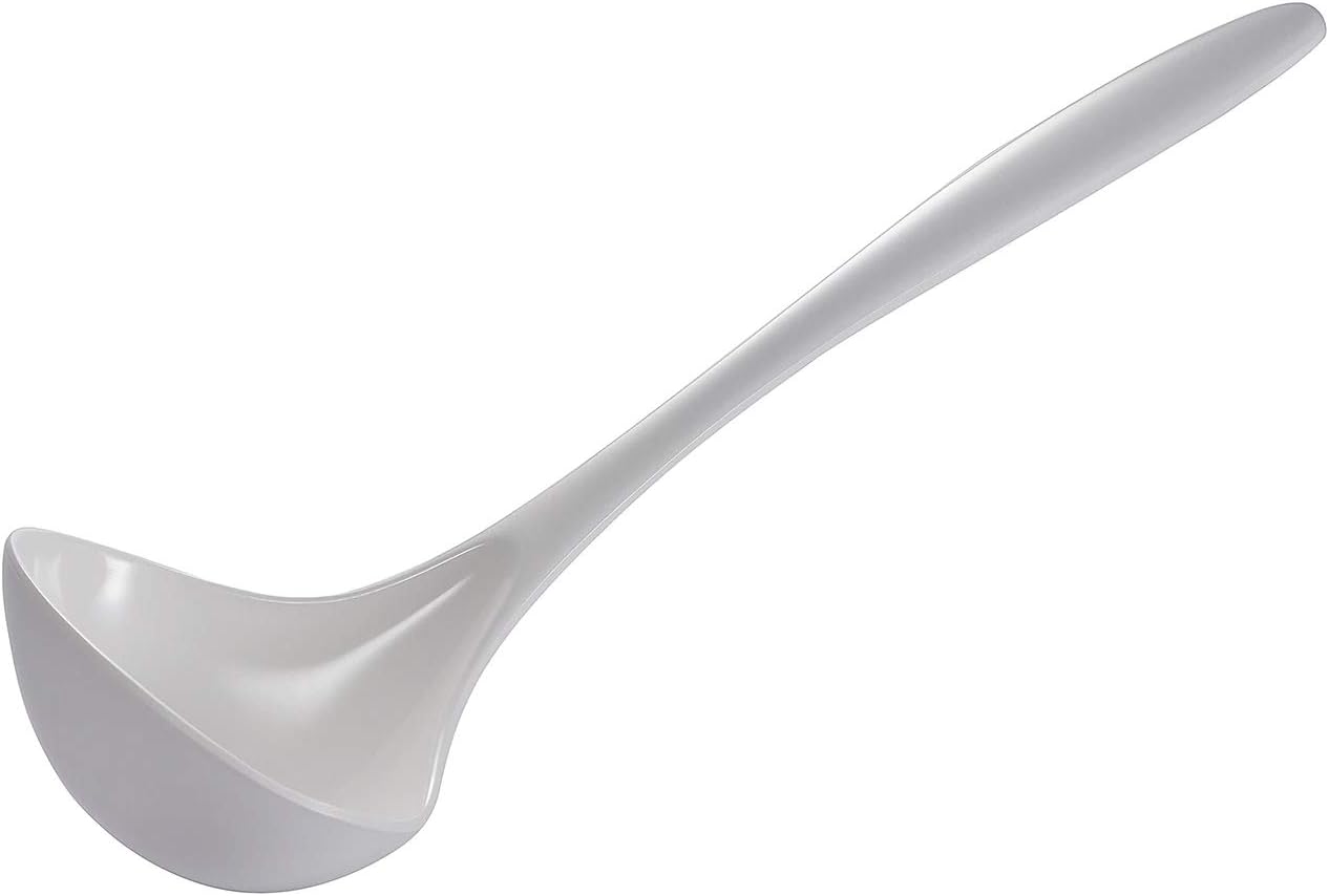 Melamine Ladle, 11" Overall Length, White Kitchen Ladles