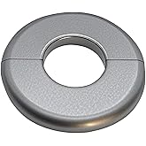 CAcoverVA 1 Piece ABS Wall Split Flange Round Self-Adhesive Escutcheon Plate Cover Plumbing Pipe Cover for Water Pipe Faucet 