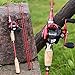 Sougayilang Baitcasting Fishing Rod with Reel Combos, Medium Power Portable Carbon Travel Fishing Pole,4Piece