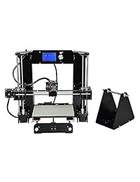 Anet   Kit de impresora 3D de sobremesa (A6, alta precisión, tamaño grande, reprap Prusa i3, pantalla LCD de montaje automático con 16 GB de tarjeta SD, gamuza de limpieza