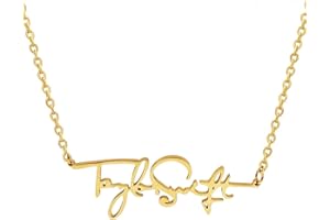 HUTINICE Inspired Reputation Necklace Gold, Folklore Evermore All too Well Lover Signature Necklaces Swiftie Jewelry Taylor Concert Fans Gift