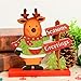 DIYSELF 3 Pack Christmas Centerpieces for Tables, Christmas Table Decorations Sign for Dining Room, Coffee Shop, Kitchen, Office, Santa Centerpieces for Christmas Party, Decoraciones de Navidad