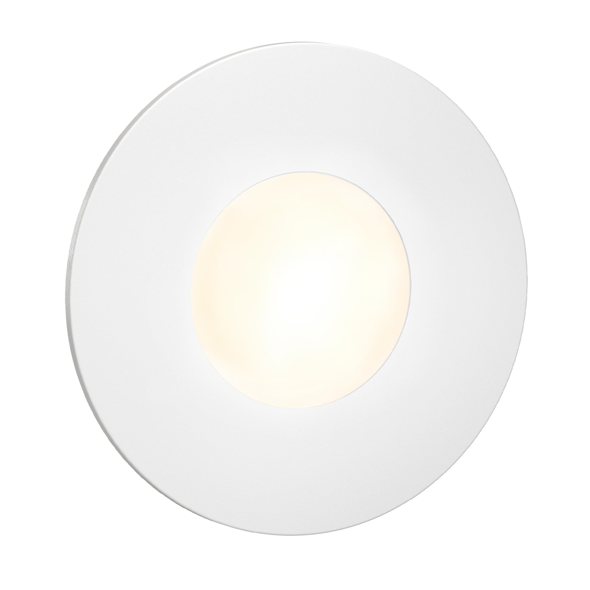 ledscom.de LED Staircase Light/recessed wall Light FEX for Indoor and Outdoor use, Round, 85mm Ø, Warm White — image 1