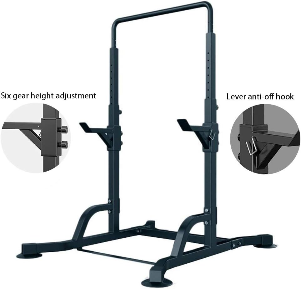 Squat Rack Prensa de Banco de heces Levantamiento de Pesas Interior