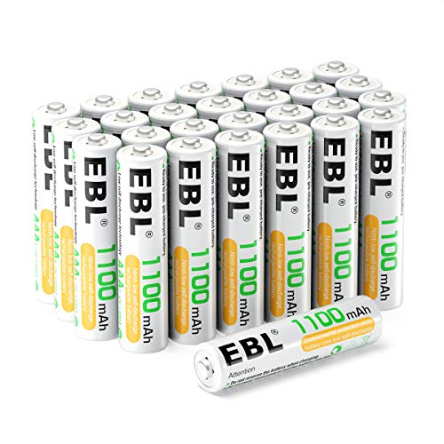 EBL AAA Rechargeable Batteries (28Counts) Ready2Charge 1.2V 1100mAh NiMH Battery Pricepulse