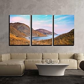 Sunset Over a Rocky Coast x3 Panels