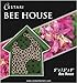 Mason Bee Houses and Supplies : Bamboo Tube Bee Hotel for Solitary Bees - Attract More Gentle Pollinating Bees to Your Garden by Providing Them with a Safe Bee Home Made from FSC Certified Wood