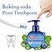 Whitening Toothpaste, baking soda Strengthening Stain Removal Toothpaste Fight Bleeding Gums White Toothpaste, Natural, Fluoride Free, Pump Packaging (Blueberry)