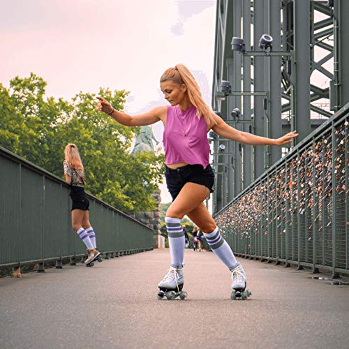 BTFL Pro Roller Skates for Women & Man with Hight Adjustable stoppers - Ideal for Rink, Artistic and Rythmic Skating (Scarlett Pro, US Women´s: 07 / US Men´s: 5,5)