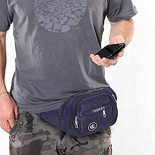 Waist Bag Fanny Pack Travel Belt Hip Pouch Purse for Men Women Running Walking Hiking