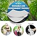 Gimars Newest Reusable Silicon Folding Public Adults Teens Travel Toilet Potty Seat Covers Protectors,Gray