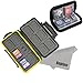Kupton Memory Card Case Kit Water-Resistance Protection Carrying Case Box 24-Slot + Pouch Zippered Storage for SD SDHC SDXC Micro SD CF Card