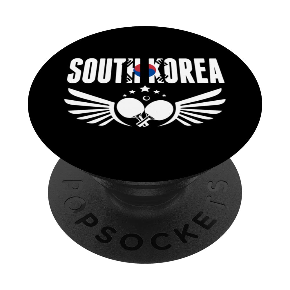 Proud South Korea Table Tennis Lover Jersey Korean Ping Pong PopSockets Swappable PopGrip — image 1