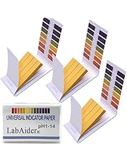 3 Pack pH.1- 14 Test Paper Extensive Test Paper Litmus Test Paper 240 Strips pH Test with Storage Case for Saliva Urine Water Soil Testing Pet Food and Diet pH Monitoring (3 Pack with Storage Case)