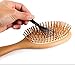 BESTOOL Hair Brush - Wooden Hair Brush with Wooden Bristles Large Paddle with Cushion Scalp Massage Hairbrush for Women and Men Hair Care (L)