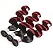 1B 99J Ombre Brazilian Body Wave Hair 3 Bundles, 10A Grade Burgundy Dark Red Bodywave Weave Human Hair Extensions 100g/pcs, 100% Unprocessed Hair (16