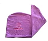 Iduna Beauty - Microfiber - Hair Drying Towel/Turban - Extra Large Wrap With Button And Loop Closure - Lavender