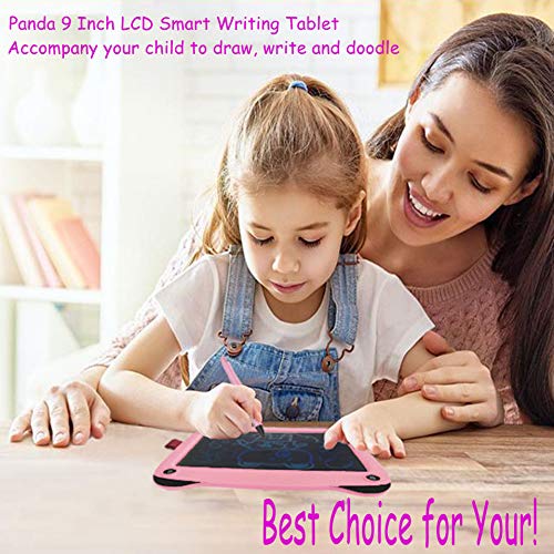 mom&myaboys Upgraded Colorful Screen 9 Inch Electronic Writing Board Doodle Board-Best Gifts for Kids (Pink)