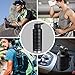 Water Bottle with Straw Lid- 24 Oz Black, 2 Lids, 18/8 Stainless Steel Vacuum Insulated Sports Water Bottle, Keep Cold 24 Hours& Hot 8 Hours, Standard Mouth with BPA Free Straw Lid