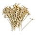 Vancool 200 Bamboo Knot Skewers, 4 Inch Knotted Skewers. Twisted Ends Bamboo Skewers Cocktail Picks.