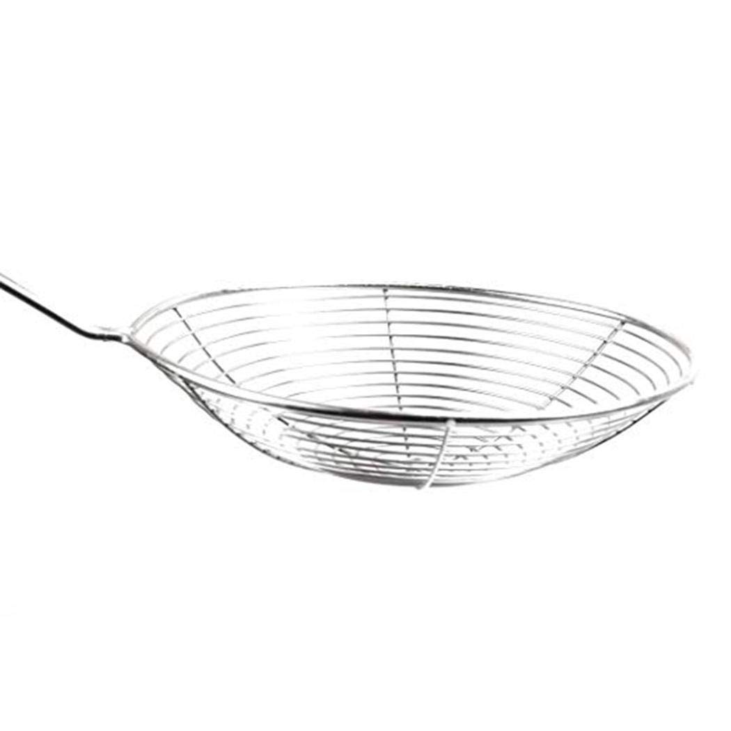 Kirken Restaurant Kitchen Mesh Strainer Non Slip Handles Fry Spoon Noodle Basket Food Strainers