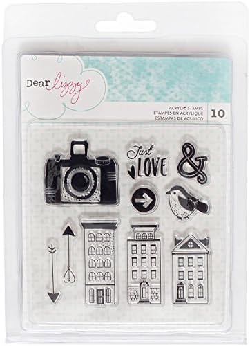 Dear Lizzy Acrylic Stamps 10/Pkg-