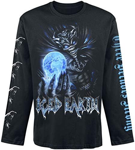 Iced Earth T Shirt 30Th Anniversary Band Logo Official Mens Black Long Sleeve
