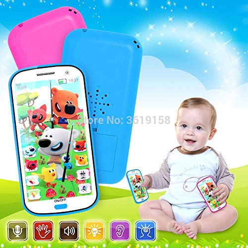 Laixiu Russian Language 4D Cartoon Bears Anime Learning Mobile Phone Toy with Light,Record and Song