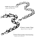 FIBO STEEL 2 Pcs 8MM Stainless Steel Chain Link Bracelets for Men Byzantine Bracelets,8.0 inches