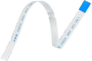 MECCANIXITY Flexible Flat Cable Extension Ribbon Cables 4 Pins 1.0mm Pitch 150mm for 3D Printer, DIY, Camera, Screen and DVD 