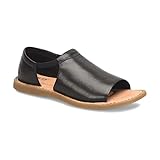 BORN Women's, Cove Modern Sandal Black Leather 8 M