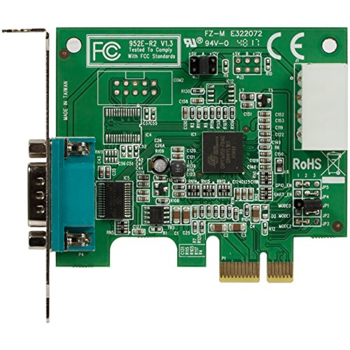 image for StarTech.com 1 Port Low Profile Native PCI Express RS232 Serial Card w