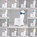 Fvstar 10pcs Chair Sashes Bows Decorative Elegant Wedding Chair Sashes Spandex Party Chair Ties Bands Elastic Chair Ribbons with Buckle for Event Baby Shower Birthday Christmas New Year Banquet,Yellow