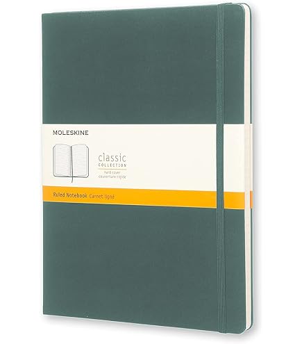 Amazon.com : Moleskine Notebook, Extra Large, Ruled, Myrtle Green