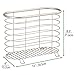 mDesign Steel Magazine Holder Storage Organizer Bin - for Bathroom, Living Room, Home Office Organization - Holds Papers, Books, Files, Folders - Omni Collection - Satin