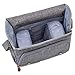 Evecase DSLR Gadget Bag, Large Water Resistant Shockproof SLR Messenger Shoulder Case Bag For Mirrorless, Micro 4/3, Compact System, High Zoom Digital Camera - Gray