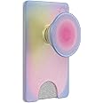 PopSockets Phone Wallet with Expanding Phone Grip, Phone Card Holder, Solid PopWallet - Aura