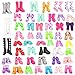 Miunana 50 Pairs Different High Heel Shoes Accessories for 11.5 Inch Doll