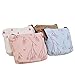 YYaaloa Pack of 4 Beautiful Mini Flower Style Portable Canvas Red Flower Coin Charge Purse Pouch Bag Key Case (4pcs flower)
