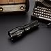 Hatori 1000 Lumens Zoomable LED Flashlight -5 Modes XML T6 Mini 18650 Rechargeable Tactical Torch (Black Flashlight Only)