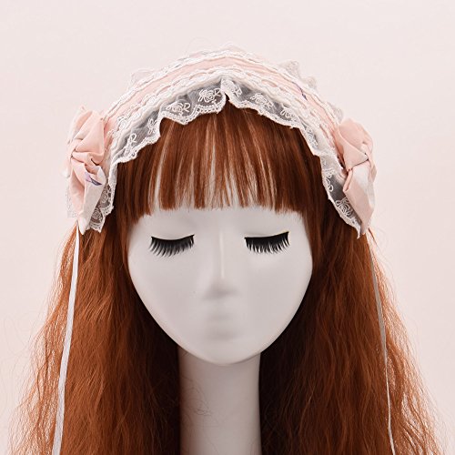 GRACEART Lolita Cosplay Lace Bow Headband - Image 3