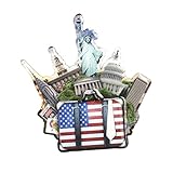 HiMango Wooden refrigerator Magnets 3D USA (1 Pieces) (3021)