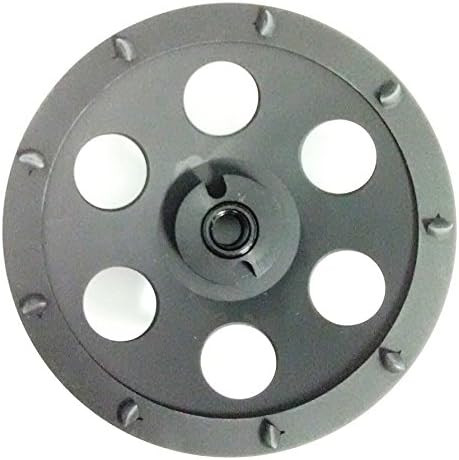 5-Inch PCD Cup Wheel Grinder 5/8"-11 Threaded - 8 Segments - Poly Crystaline Cup for Removing Epoxy, Glue, Paint and Mastic