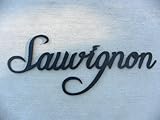 Sauvignon Wine Word Black Metal Wall Art Home Decor