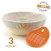 Banneton Bread Proofing Basket, Sourdough Brotform Natural Rattan Basket for Bread Baking - Includes Cloth Liner & Premium Silicone Dough Scraper with Measurement Conversions - 9 inch, Cozyful Kitchen