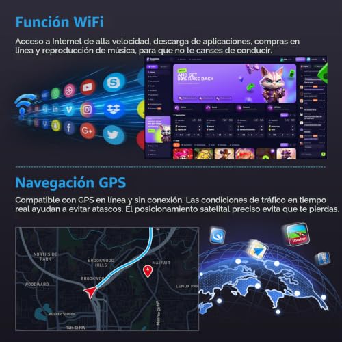 Inefala 4+128G Radio for Fiat Ducato/Citroën Jumper/Peugeot Boxer 2011-2022 Android 15 with 9'' In-Cell Screen with Wireless Carplay and Android Auto Mirror Link Radio FM/RDS GPS WiFi Bluetooth SWC